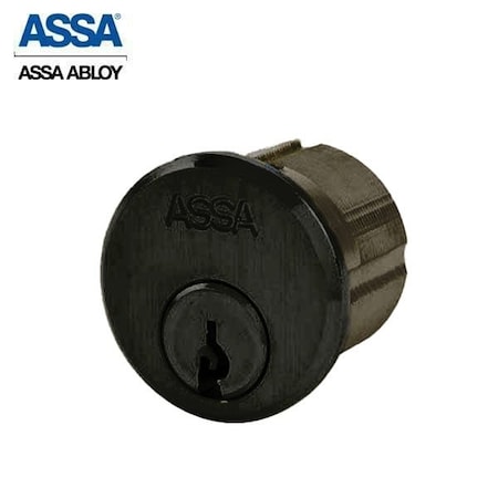 ASSA ABLOY 1-1/4" Maximum+ Mortise Cylinder Dark Oxidized Bronze Adams Rite Cam ASS-9852-1-624-COMP-0A7